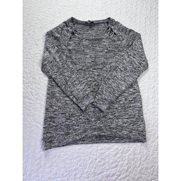Moa Moa Grey Long Sleeve Crewneck Soft Knit Sweater size small - Picture 1 of 5